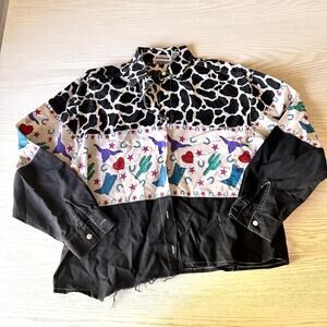 Vintage Tillman Western Shirt Copyright 1992 Southwestern Blouse M 90s